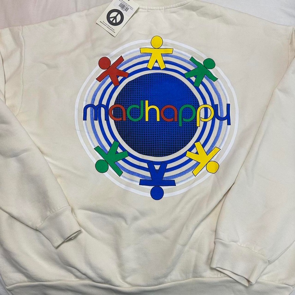 Madhappy x Vans sweatshirt cream rainbow
